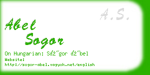 abel sogor business card